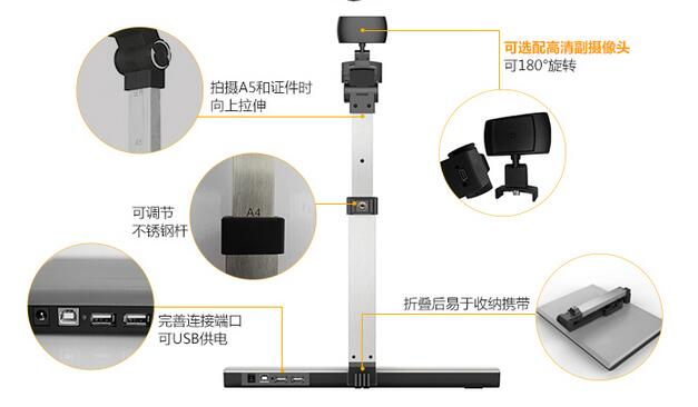 捷宇JY6008ATSL高拍仪