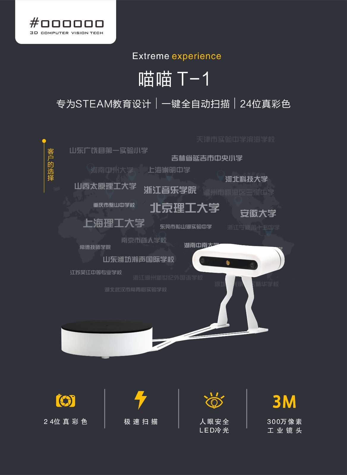 非白喵喵T-1桌面级三维扫描仪